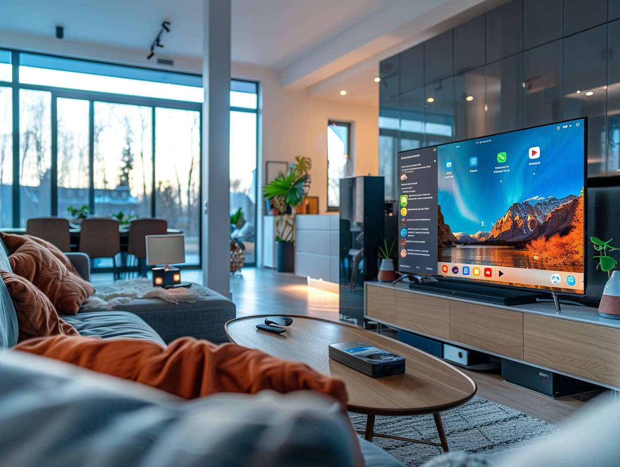 android tv vs smart tv : comparatif  différences et choix de votre télé connectée  pour illustrer cet article  je te suggère d utiliser les mots-clés  android tv  et  smart tv  pour trouver des images pertinentes