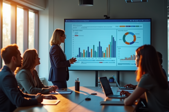 Professionnel marketing en réunion stratégie digitale
